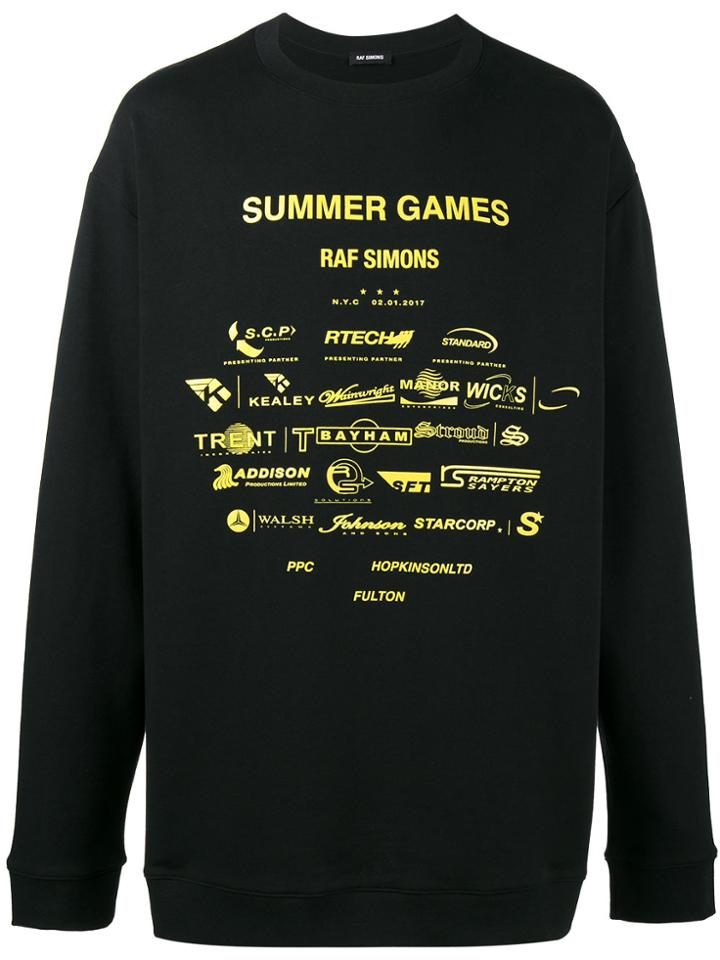 Raf Simons Summer Games Oversized Sweater - Black