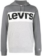 Levi's Colour Block Logo Hoodie - Grey