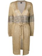 Lorena Antoniazzi Contrast Fitted Cardigan - Neutrals