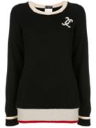 Chanel Pre-owned Cc Logo Long Sleeve Cashmere Sweater - Black