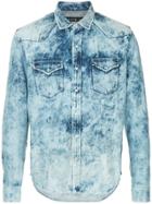 Roarguns Acid Wash Denim Shirt - Blue