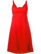T By Alexander Wang Square-neck Dress - Red
