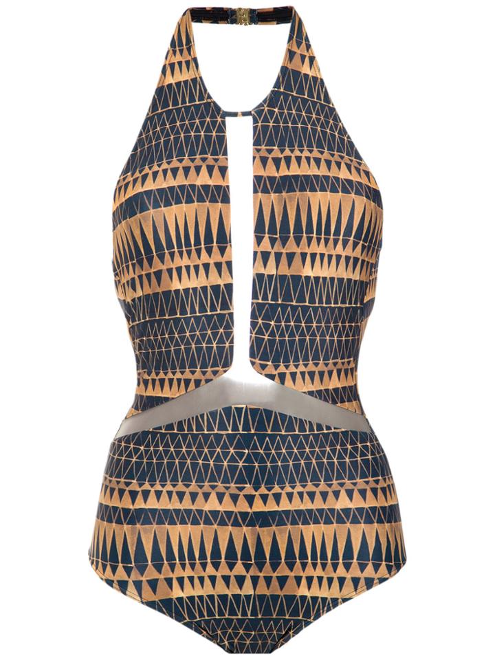 Brigitte Cut Out Details Swimsuit - Black