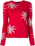 Philipp Plein Floral Embroidered Sweater