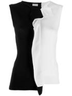 Mrz Two Tone Vest Top - Black