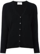Allude Buttoned Cardigan, Women's, Size: Medium, Black, Cashmere