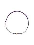 Luis Morais Small Mini Flower Cord Bracelet - Pink & Purple
