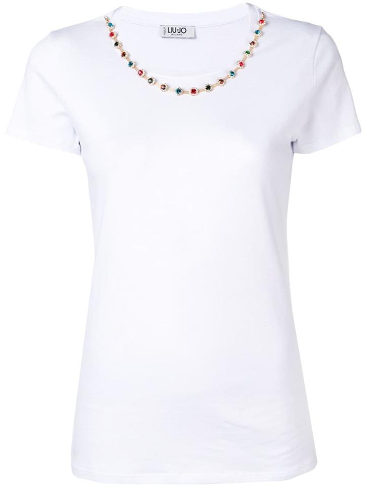 Liu Jo Black Shine T-shirt - White