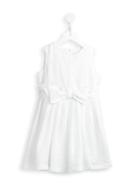 Il Gufo Bow Detail Dress, Girl's, Size: 6 Yrs, White