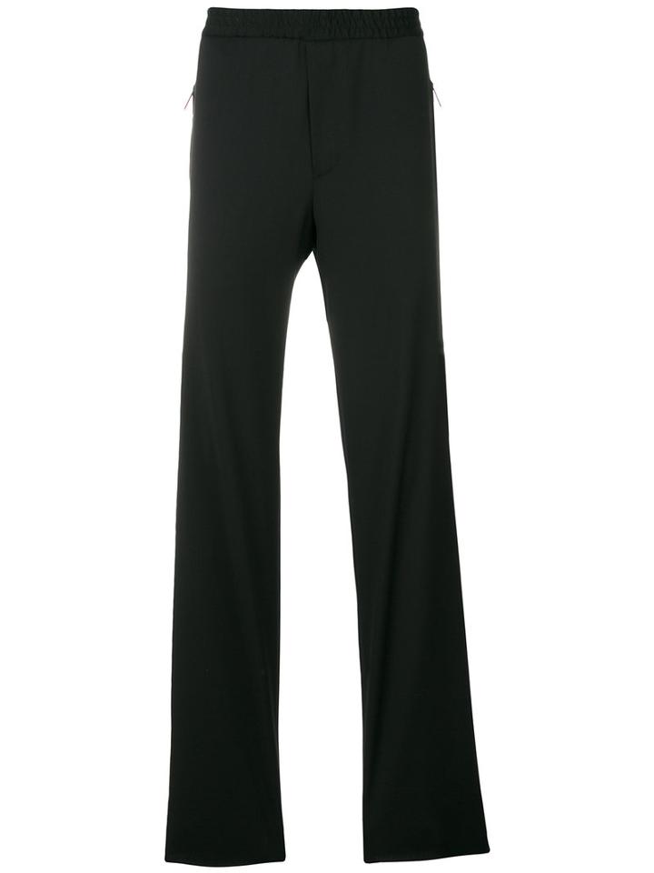 Emporio Armani - Loose Track Pants - Men - Virgin Wool - 48, Black, Virgin Wool