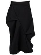 Moohong Irregular Drop Crotch Shorts, Men's, Size: 50, Black, Cotton