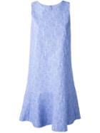Ermanno Scervino Lace Jacquard Dress, Women's, Size: 46, Blue, Polyamide/viscose/silk