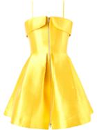 Alex Perry Orla Dress, Women's, Size: 6, Yellow/orange, Silk/polyester