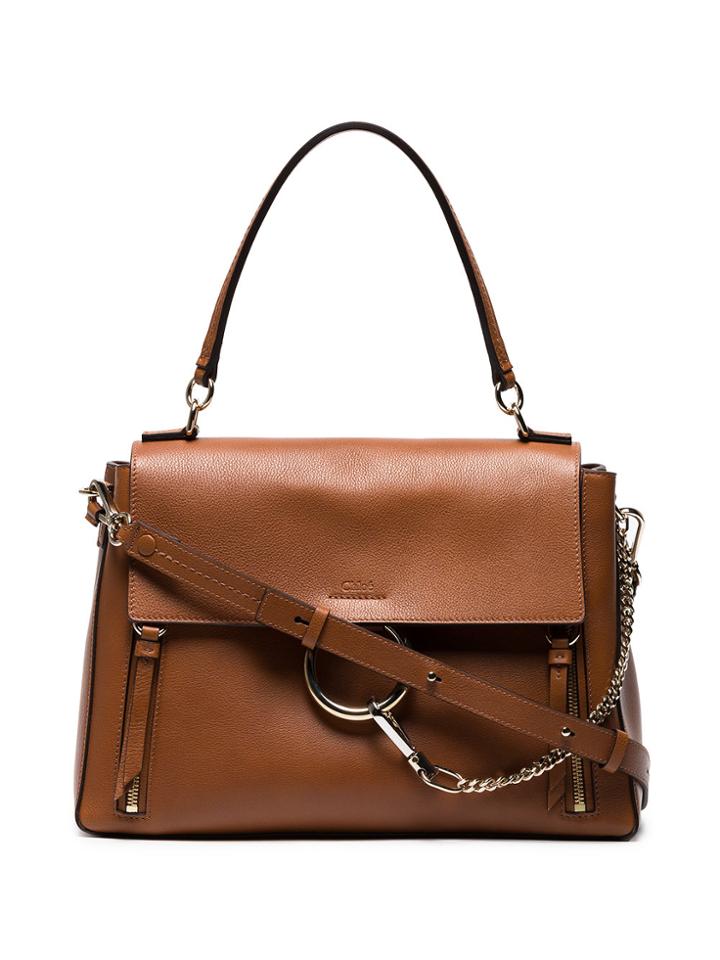 Chloé Large Brown Faye Shoulder Bag