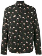 Saint Laurent - Flamingo Print Shirt - Men - Viscose - 41, Black, Viscose