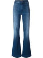 The Seafarer Flared Jeans, Women's, Size: 28, Blue, Cotton/polyester/spandex/elastane
