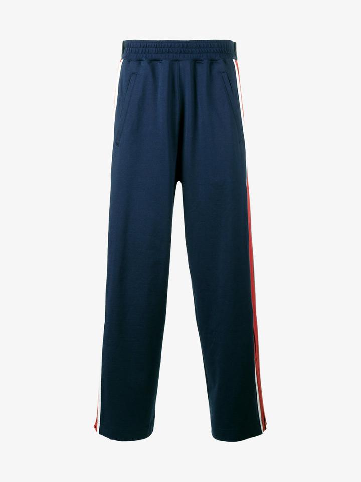 Facetasm Stripe Track Pants, Men's, Size: 4, Blue, Cotton/rayon