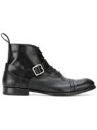 Alexander Mcqueen Brogue Detailed Boots - Black