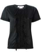 Comme Des Garçons Pre-owned Lace Detail T-shirt - Black