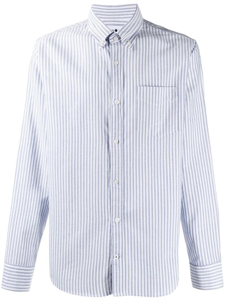 Nn07 Striped Shirt - Blue