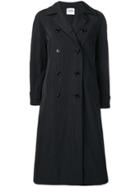 Aspesi Flared Double-breasted Coat - Black