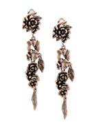 Salvatore Ferragamo Metallic Flower Earrings