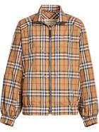 Burberry Topstitch Detail Vintage Check Harrington Jacket - Yellow &