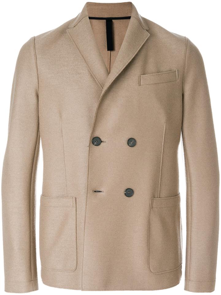 Harris Wharf London Double-breasted Blazer - Nude & Neutrals