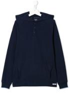 Ralph Lauren Kids Buttoned Hoodie - Blue