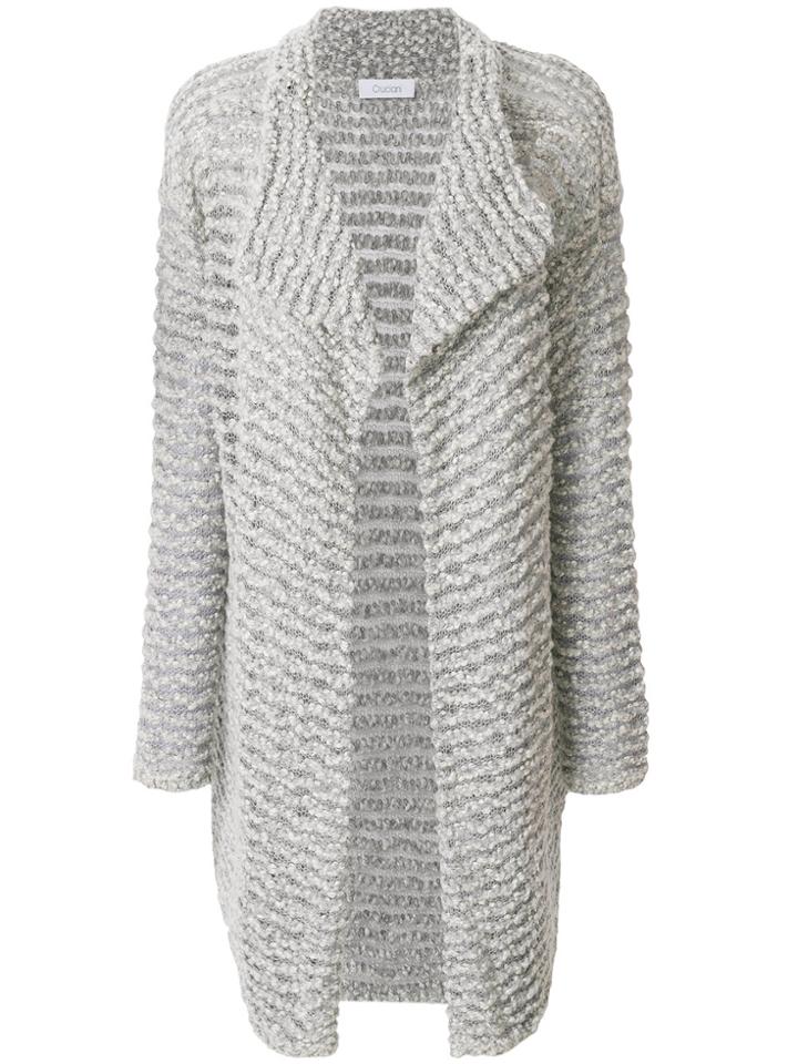 Cruciani Fitted Cardi-coat - Grey