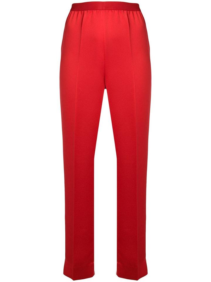 Maison Margiela High Waisted Trousers - Red