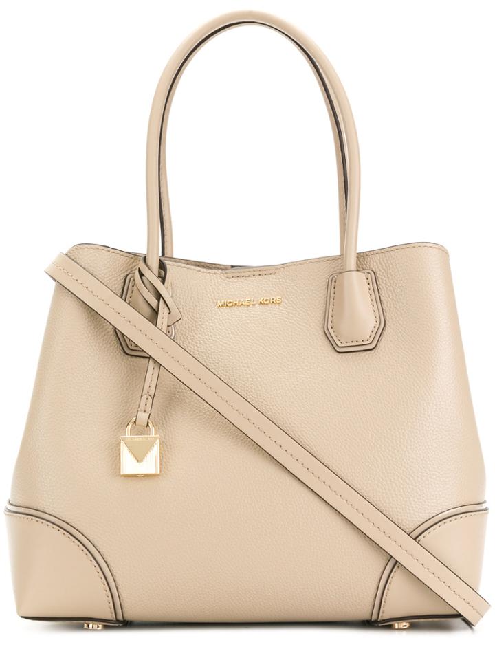 Michael Michael Kors Mercer Gallery Medium Tote - Nude & Neutrals