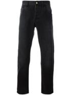 Gucci Tapered Jeans With Panther - Black
