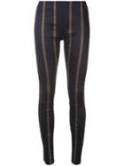 Uma Wang Micro-pleated Leggings - Blue