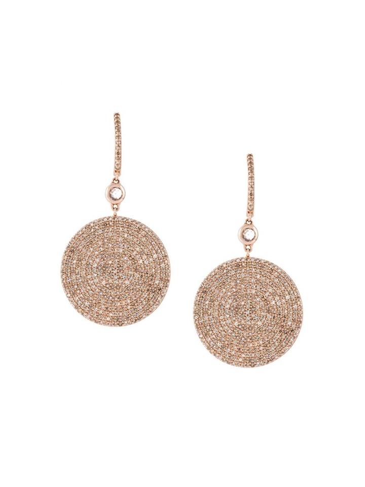 Astley Clarke Large 'icon' Diamond Drop Earrings, Women's, Metallic