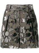 Roberto Cavalli Devore Shorts - Black