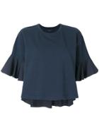 Roberto Collina Flared Sleeves Blouse - Blue