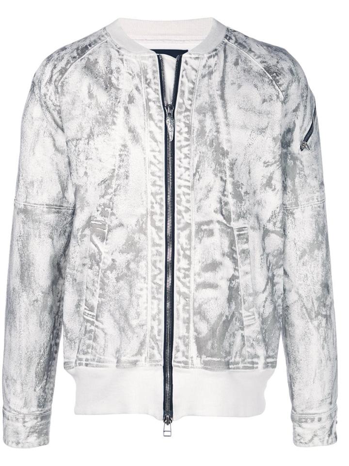 Fagassent Coated Bomber Jacket - Grey