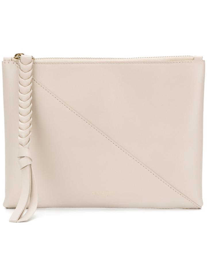 Nina Ricci Zipped Clutch - Nude & Neutrals