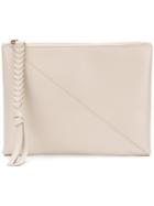 Nina Ricci Zipped Clutch - Nude & Neutrals