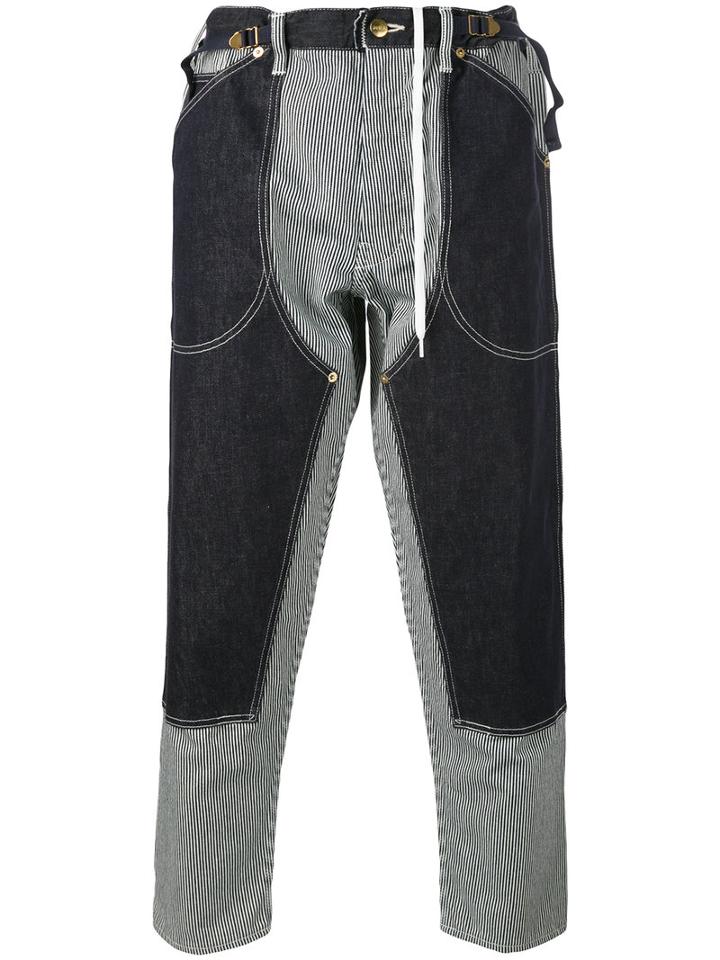 Ganryu Comme Des Garcons - Deconstructed Denim Jeans - Men - Cotton - L, Blue, Cotton
