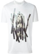 Neil Barrett Mona Lisa Print T-shirt, Men's, Size: Large, White, Cotton