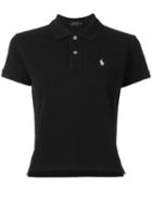 Polo Ralph Lauren - Embroidered Logo Polo Shirt - Women - Cotton - M, Black, Cotton