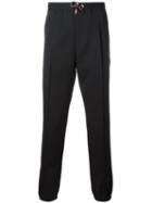 Dior Homme Slim Fit Track Pants, Men's, Size: 50, Black, Wool/polyurethane
