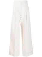 Stefano Mortari Classic Palazzo Trousers - Neutrals