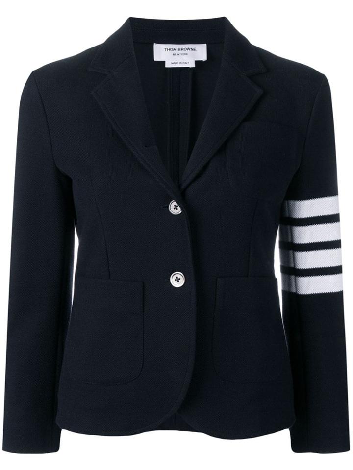 Thom Browne 4-bar Stripe Navy Sport Coat - Blue