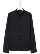 Emporio Armani Kids Long-sleeve Fitted Shirt - Blue