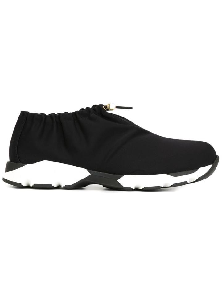 Marni Neoprene Drawstring Low-top Sneakers