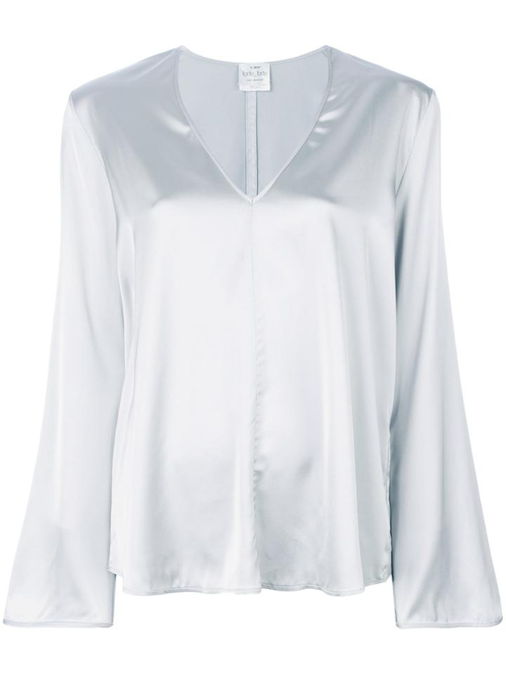 Forte Forte V-neck Blouse - Grey
