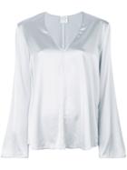 Forte Forte V-neck Blouse - Grey